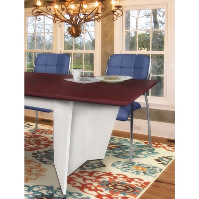 Regency Array 120W x 48D Conference Table with Grommet, Mahogany/White (ACT12048MHWH)