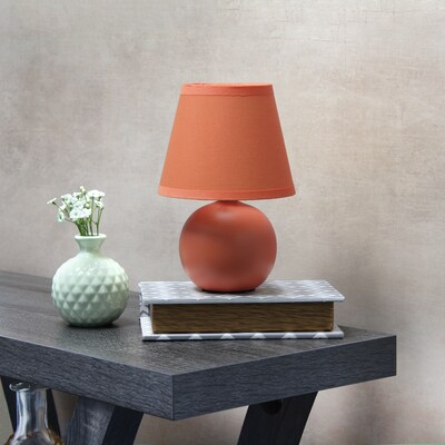 Simple Designs 8.66" LED Table Lamp, Orange (LT2008-ORG-LB)