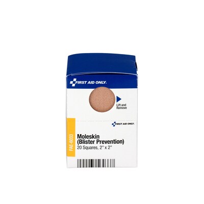 SmartCompliance 2" x 2" Moleskin Blister Adhesive Bandages, 20/Box (FAE-6033)