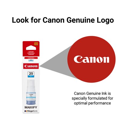 Canon GI-25 Cyan High Yield Ink Cartridge Refill (6277C001)