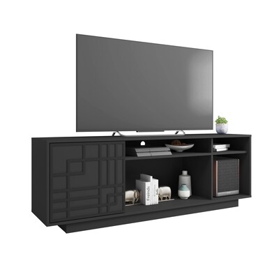 Techni Mobili Contemporary TV Stand, Screens Up to 70", Black (RTA-945TV-BK)