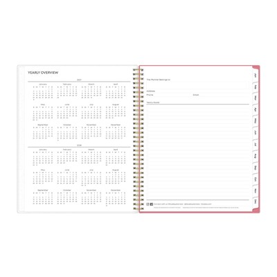 2027 Blue Sky Fly By 8.5" x 11" Calendar Year Weekly & Monthly Planner, Plastic Cover (140195-27)