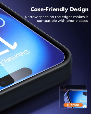 SaharaCase ZeroDamage Anti-Glare Tempered Glass Screen Protector for iPhone 17 Air (ZD00178)
