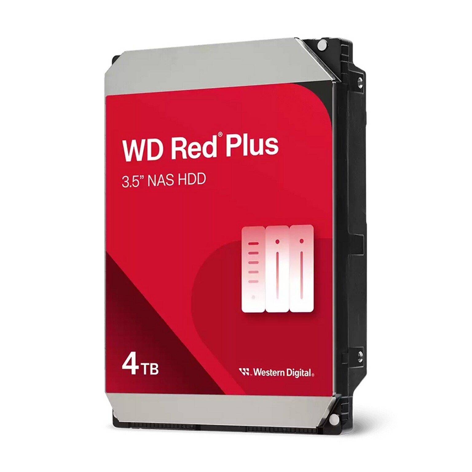 Western Digital Red Plus 4TB 3.5” SATA Internal Hard Drive (WD40EFZZ)