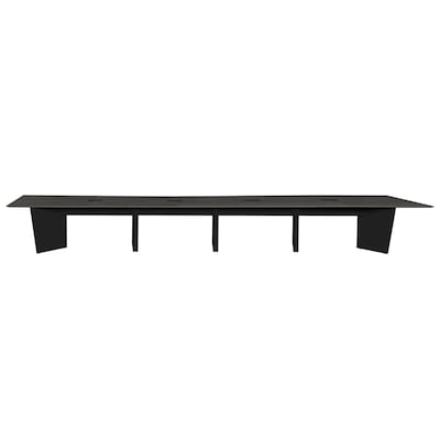 Regency Array 240"W x 48"D Conference Table with Grommet, Ash Grey/Black (ACT24048AGBK)