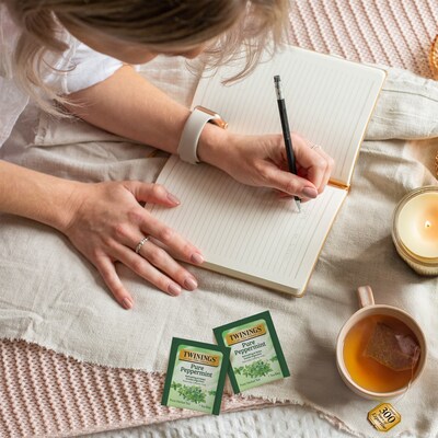 Twinings Pure Peppermint Caffine Free Herbal Tea Bags, 1.76 oz, 25/Box (TNA51724)