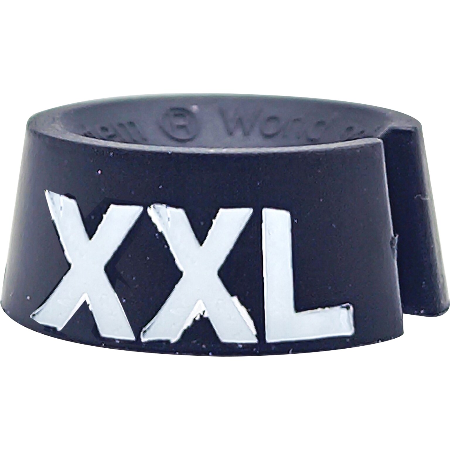 National Hanger Plastic Size Marker, XXL, Black/White, 25/Pack (SM25XXLBW)