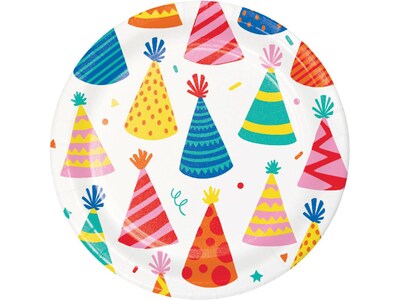 Creative Converting Hats Off Birthday Tableware Kit, Assorted Colors (DTC9127E2A)