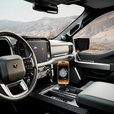 ToughTested Python MagTough Magnetic Cup-Holder Phone Mount, Black (TT-4S-PYTCH)