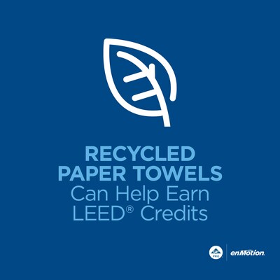 enmotion Flex Hardwound Paper Towels, 1-ply, 550 ft./Roll, 6 Rolls/Carton (89730)