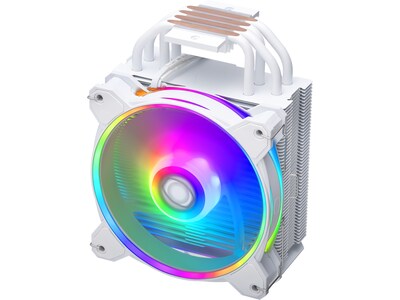 Cooler Master Hyper 212 Halo 120mm Rifle Bearing CPU Air Cooler with RGB Lighting, White (RR-S4WW-20PA-R1)