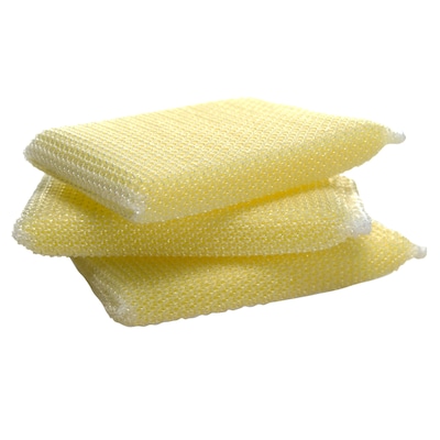 Scotch-Brite Dobie All-Purpose Non-Scratch Scouring Pad, Yellow, 3/Pack (723-2F)