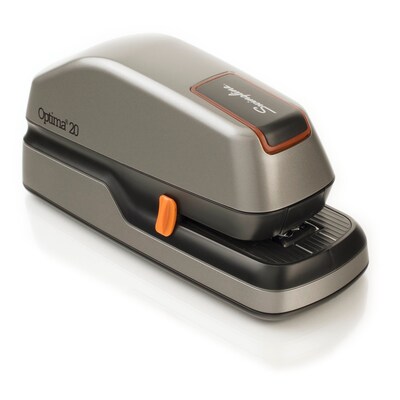 Swingline Optima 20 Electric Desktop Stapler, 20-Sheet Capacity, Gray/Silver (48208)