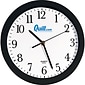 Quill Brand® Wall Clock, Crystal, 9-3/4" Diameter (383095)