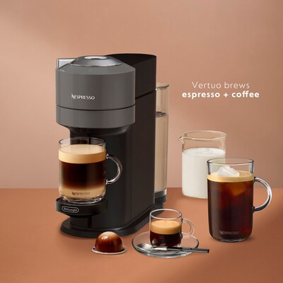 DeLonghi Nespresso Vertuo Next Premium Coffee & Espresso Machine Combination, Black (ENV120GYAE)