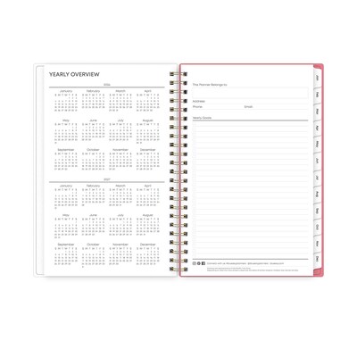 2026 Blue Sky Fly By 5" x 8"  Weekly & Monthly Planner, Plastic Cover, Multicolored (140196-26)
