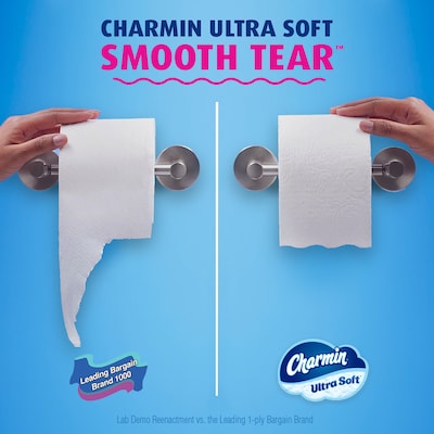 Charmin Ultra Soft Mega Toilet Paper, 2-ply, White, 224 Sheets/Roll, 12 Rolls/Case (88135/61789)