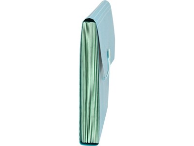 U Brands U-Eco Poly Expandable Folder, 13-Pocket, Letter Size, Ocean Blue (6594U01-12)