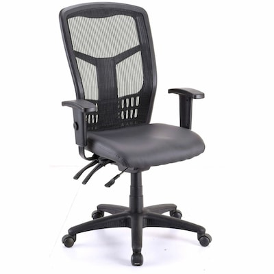 Lorell Executive Antimicrobial High-Back Chair, Black (LLR86240)