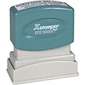 Xstamper® Pre-Inked Return Address Stamp; 1/2 x 1 5/8, Up to 4 Lines