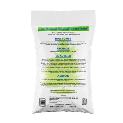 Scotwood Industries Green Scapes Ice Melt Crystals, 50 lbs. Bag (SWO50BGREEN)