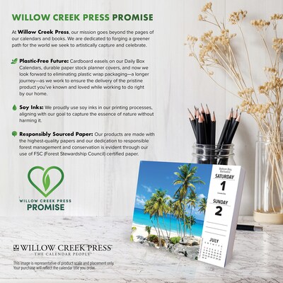 2027 Willow Creek 6.2" x 5.4" Day-to-Day Calendar, Assorted Colors (63637)