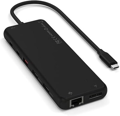 Satechi 13-in-1 USB-C Triple Display Multiport Adapter, Black (ST-P3D13K)