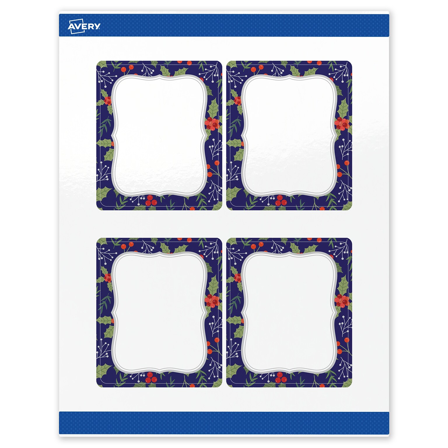 Avery Rectangle Multipurpose Labels, 4 x 3-1/3, White, 40/Pack (19479370623)