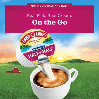 Land OLakes Mini-Moos Half and Half Liquid Creamer, 0.28 oz., 192/Carton (ORG100718)