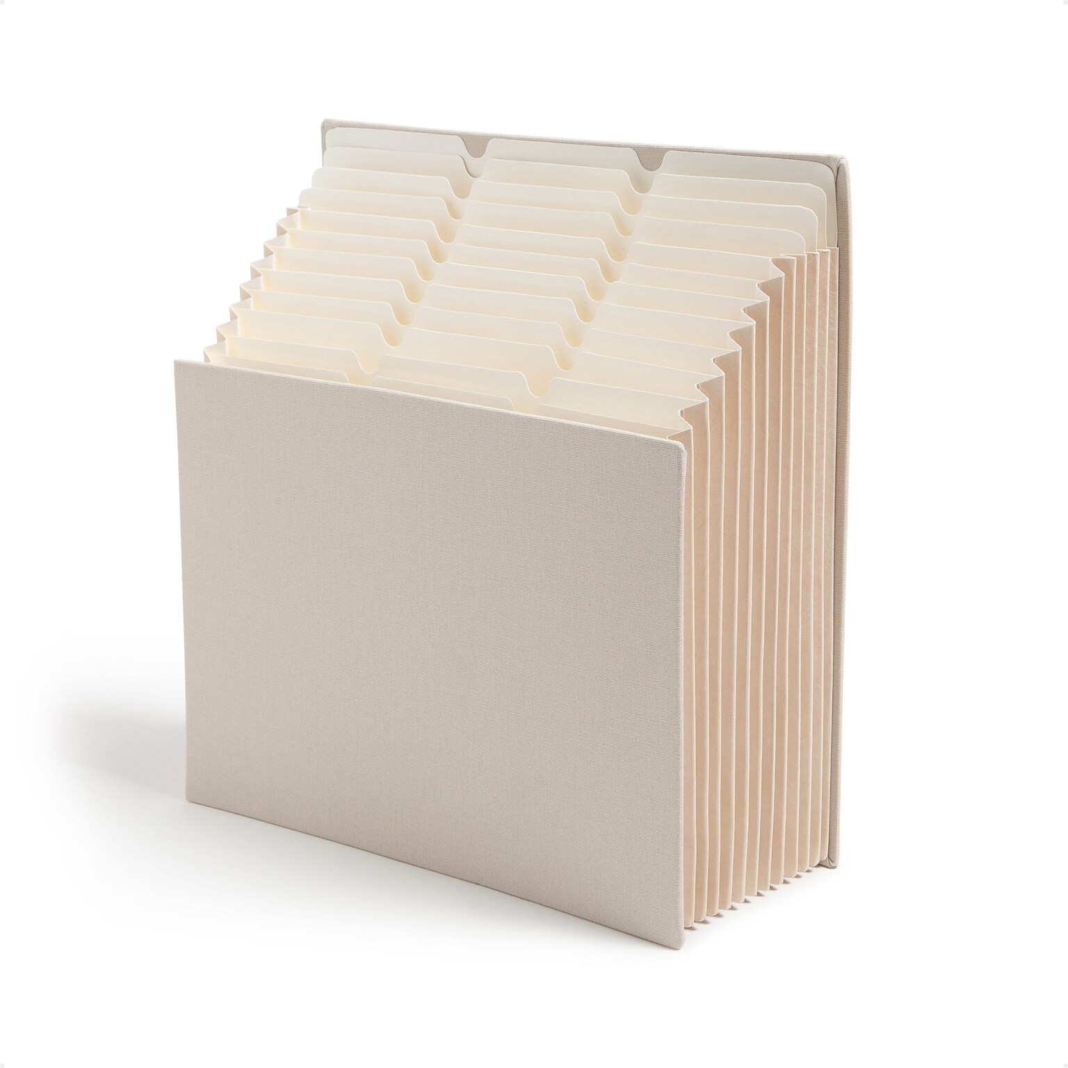 Smead Stadium 50% Recycled Heavy Duty Reinforced Fabric Accordion File, 12 Pocket, Letter, Beige (70226)