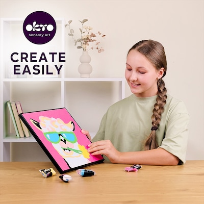 OKTO Clay-by-Number Llama Air-Dry Clay Art Kit, 17/Set (OKT20030)