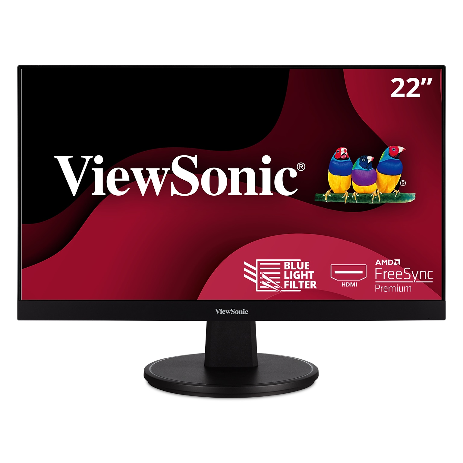 ViewSonic 22 75 Hz LED Monitor, Black (VA2247-MH)