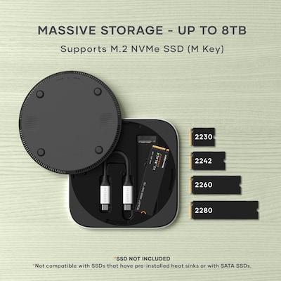 USB4 Slim NVMe SSD Enclosure
