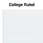 Staples Premium 3-Subject Notebook, 5.88" x 9.5", College Ruled, 138 Sheets, Blue (ST58352)