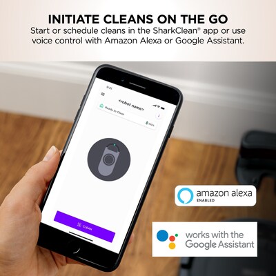 Shark ION Cordless Robotic Vacuum, Bagless, Ash Gray (AV753)