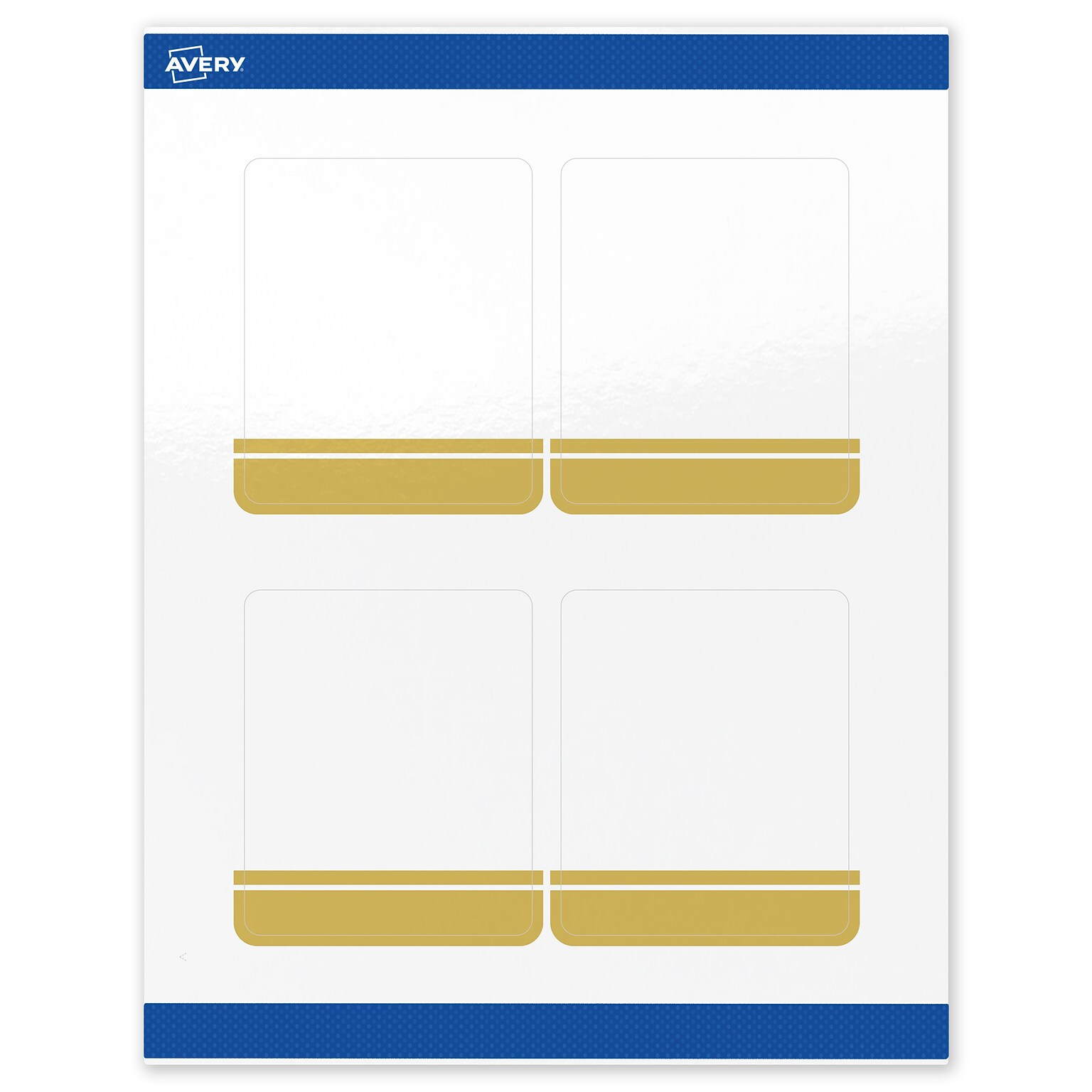 Avery Laser/Inkjet Rectangle Multipurpose Labels, 4 x 3-1/3, White, 40/Pack (S00-DKA)