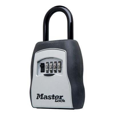 Master Lock 5-Key Combination Safe, Black/Silver (5400D)