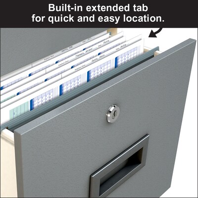 ComplyRight 2027 Attendance Calendar File Folder, 25 Forms/Pack (A3050)