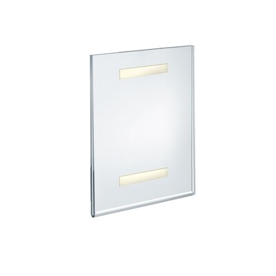 Azar Sign Holder, 8.5" x 11", Vertical, Wall Mounted, Clear Acrylic, 10/Pack (122021)