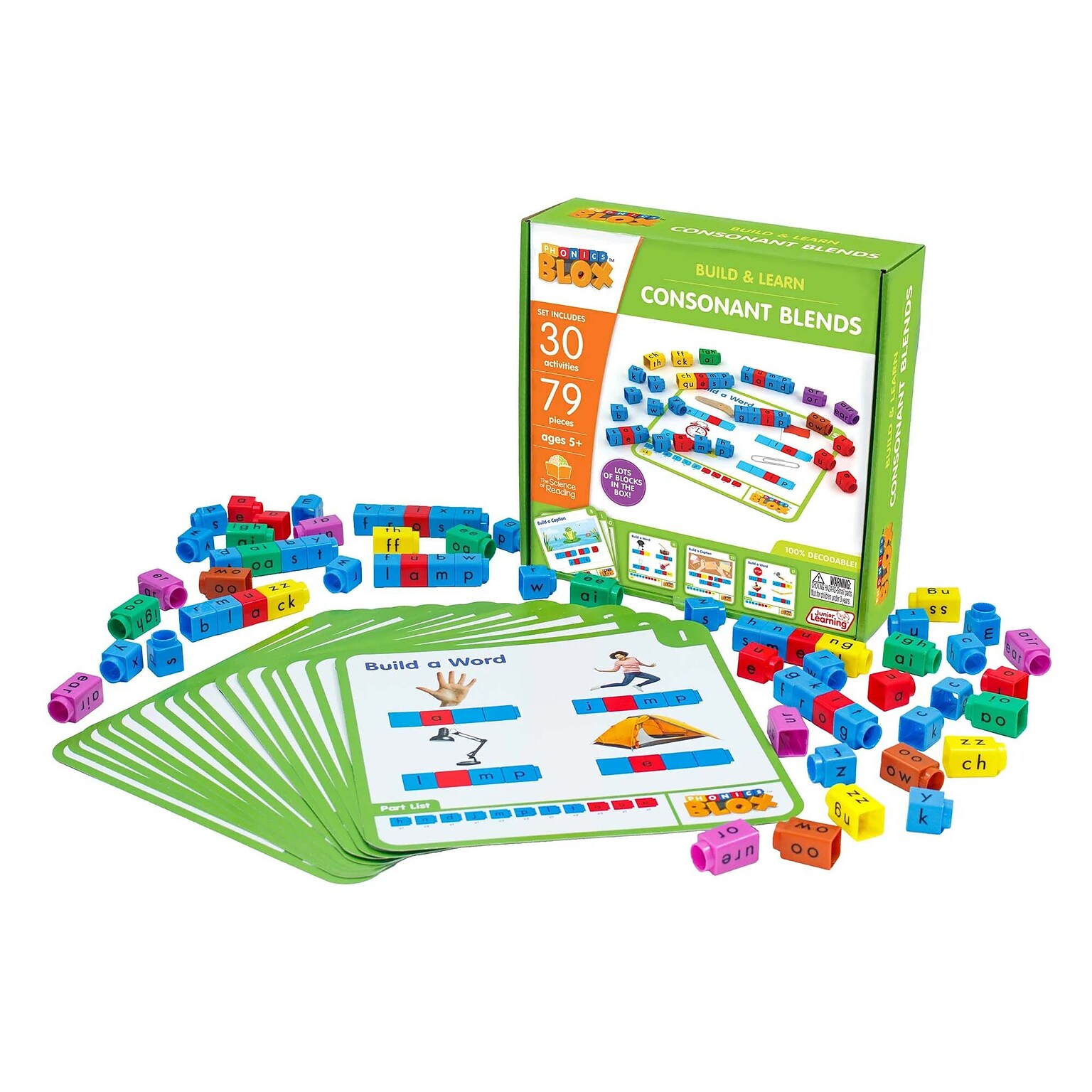 Junior Learning Consonant Blends Rainbow Phonics, Phase 4, 109/Set (JRL736)