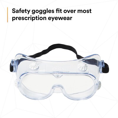 3M Safety Splash Goggle 334, Clear Lens (40660)