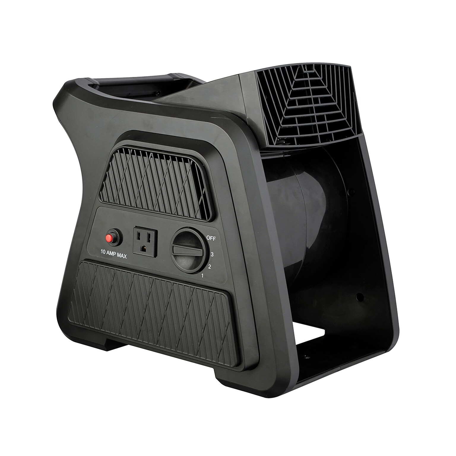 Techni Home 600 CFM Floor Fan, 3 Speed, Black (RTA-13B-FAN)