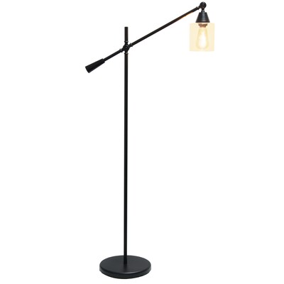 Lalia Home Studio Loft 55.5 Matte Black Floor Lamp with Cylindrical Shade (LHF-5021-BK)