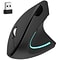 Delton 12 Series Ergonomic Wireless Optical Mouse, Black (DMERG12-WB)