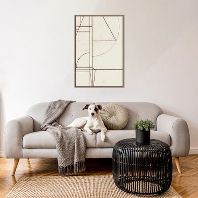 Amanti Art Minmod No2 by Dan Hobday Framed Canvas Wall Art Print, 23 x 33 (A42678302848)