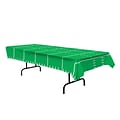 Beistle 54 x 108 Game Day Football Tablecover; Green, 3/Pack