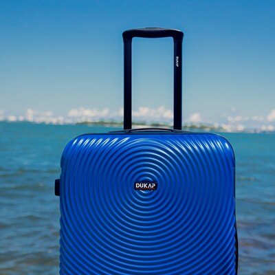 DUKAP Inception 22.04" Hardside Suitcase, 4-Wheeled Spinner, TSA Checkpoint Friendly, Blue (DKINC00S-BLU)