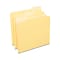 Quill Brand® File Folders, Assorted Tabs, 1/3-Cut, Letter Size, Yellow, 100/Box (740913YW)