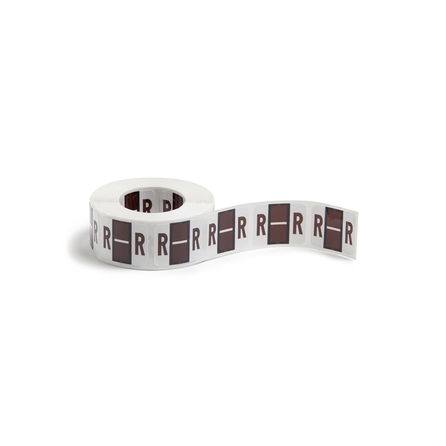 Smead BCCR Color Coded Alphabetic Labels, R, Brown, 500/Roll (67088)