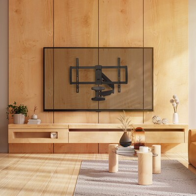 Mount-It! Full Motion TV Wall Mount with Gas Spring Arm For 37 to 80 Screens, 88lbs Max. (MI-445)